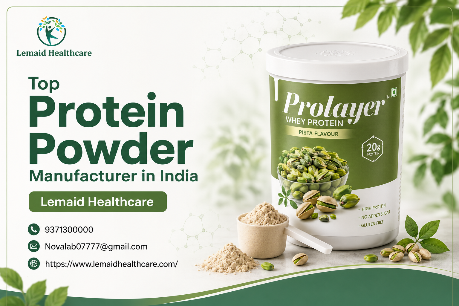 Top Protein Powder Manufacturer in India – Lemaid Healthcare