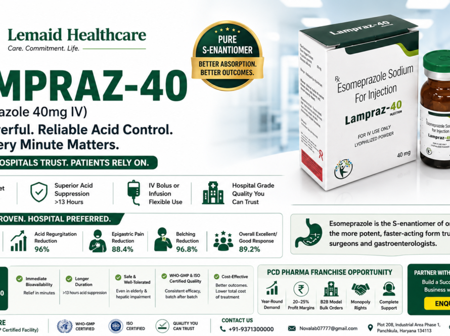LAMPRAZ-40: Trusted hospital-grade acid control