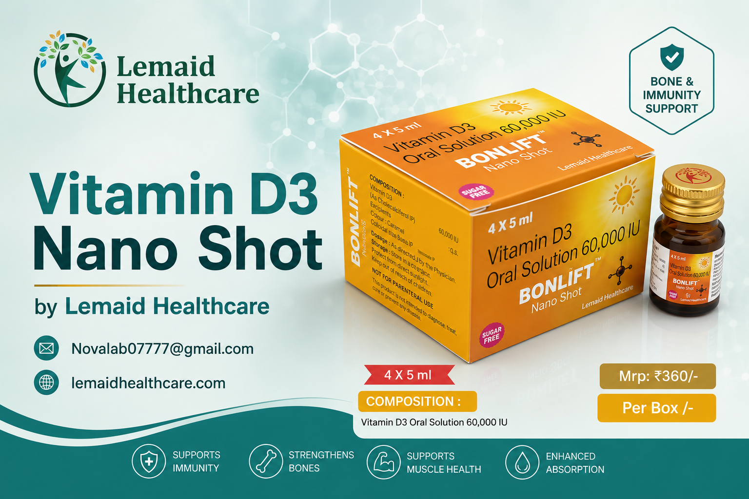 Vitamin D3 Nano Shot: A Smarter Way to Support Immunity, Bones, and Everyday Wellness