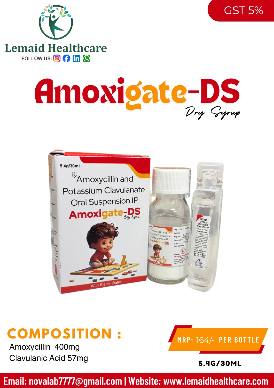 Amoxigate-DS Dry Syrup